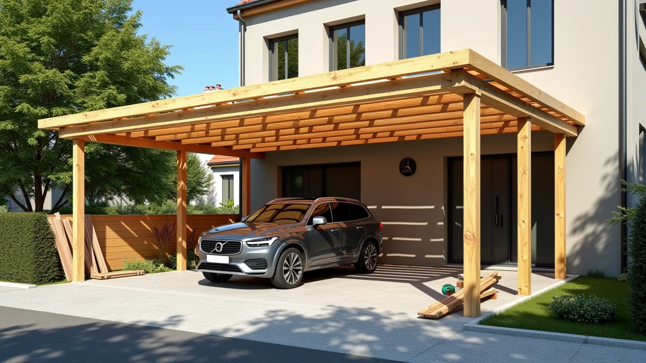 Extension de maison : Carport : déclaration préalable ou permis de construire ?